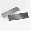 Acero inoxidable material espejo pin de una pieza insignia de belleza tarjeta de trabajo imán tarjeta de nombre insignia metálica imán