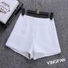 Shorts de Alfaiataria de Chiffon Cintura Alta 2026 para Mulheres, Novo Estilo Coreano de Verão, Tamanho Grande, Cintura Alta, Perna Larga, Emagrecimento, Hot Pants para Roupa Externa