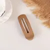 Pinza de pato grande esmerilada para mujer, pinza de goma para flequillo color caramelo, pinza lateral, pasador para la parte trasera de la cabeza, accesorios para el cabello, tocado, venta al por mayor