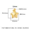 Plata de Ley S925 Hecho a Mano Plata Estrella de Cinco Puntas Colgante Chapado en Oro Estrella Charm DIY Pulsera de Cristal Accesorios con Cuentas