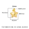 Colgante de Estrella de Cinco Puntas de Plata Esterlina S925 Hecho a Mano, Colgante de Estrella Chapado en Oro, Pulsera de Cristal DIY, Accesorios con Cuentas