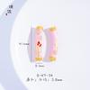 Tienda de Oro Mismo Estilo Oro de Arena Vietnamita Nuevo Estilo Chino Rosa Antiguo Melocotón Flor de Durazno Curva Mariposa Pulsera DIY Tejida a Mano Mujeres