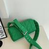 Bolsa de ombro feminina moderna coreana, bolsa de algodão para mulheres, 2022, bolsa simples, bolsa de algodão xadrez da moda, bolsa feminina