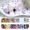 Paquete de 12 Piezas Redondas Pequeñas de Mosaico de Puntos Retro Lentejuelas para Arte de Uñas, Piezas Redondas Coloridas Accesorios para Decoración de Uñas DIY