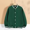 Otoño e invierno 2023 Chaqueta nueva para hombre cárdigan de color liso botón de perla uniforme de béisbol mismo estilo para hombre y mujer imprimible bordado