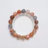 [Restaurante Velas Rojas] Pulseras de Cristal Súper Siete Negro Dorado Natural de Alta Calidad Pulseras de Moda Gris Luna Naranja Gris Luna Venta al Por Mayor