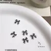 Accesorios para Uñas con Arte de Lunares y Moños Tablero de Ajedrez Blanco y Negro Moño de Cinta Moño a Cuadros Pajarita Accesorios de Uñas Portátiles