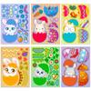 Transfronterizo 6 Hojas/Paquete Pegatinas de Rompecabezas Huevo de Pascua Conejo Shopee Rompecabezas Infantil Pegatinas de Huevo que Cambian de Cara