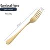 Amazon Cross-border 1010 Aço inoxidável Talheres terno Titanium-banhado preto fosco Western Steak Faca, garfo e colher Cinco componentes