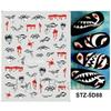 Stickers para uñas transfronterizos en relieve 5D estéreo de Halloween calavera araña hueso stickers para uñas al por mayor uña uña