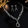Explotaciones transfronterizas traje de collar de pendientes de strass de novia europeo y americano fiesta todo partido moda accesorios para vestido de mujer