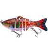 Nuevo Señuelo de Pesca Transfronterizo de 7 Secciones Biónico Multi-Sección 10cm 15.4g Señuelo de Pesca Set de Señuelos Multi-Sección