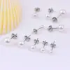 Estrella con el mismo estilo temperamento socialité elegante retro aretes de perla gris aretes de comodín para damas aretes joyería al por mayor