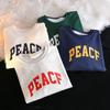 Sudadera de cuello redondo gruesa con forro polar para mujer, estilo coreano, holgada, de manga larga, de cachemira de zorro plateado, estilo europeo y americano, para otoño e invierno