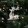 Transfronterizo Nuevo Producto Colgante de Plástico Plateado con Forma Decoración Colgante de Árbol de Navidad Brillante Galvanizado Accesorios Pequeños Adornos de Navidad en Stock