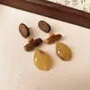 Pendientes Geométricos de Flor de Resina Transfronterizos Europeos y Americanos Otoplastias Maillard Otoño e Invierno Diseño Nicho de Gama Alta Joyería para Orejas Venta al por Mayor