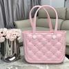 Bolsa de Verano de un Solo Hombro Moderna Impermeable de Eva Perforada Color Sólido Moda Playa Bolsa Cuadrada Pequeña