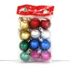 Bolas de Natal Foscas Longhu 3cm, Pacote com 12, Bolas Decorativas de Natal de Plástico Vermelho Inquebráveis, Enfeites de Árvore de Natal