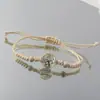 Pulsera de Serie de Flores Secas al por Mayor Vidrio Espécimen de Flor Real Gipsófila Flor de Durazno Árbol de la Fortuna Mariposa Pulsera Escénica Joyería