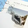Collar geométrico de diamantes creativos de estilo coreano para otoño e invierno, cadena de suéter que combina con todo para mujer, accesorios, collar al por mayor