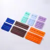 Fecho de sutiã colorido pintado por spray de 3,2 cm, acessórios e materiais para lingerie, fecho de sutiã com colchete e olho de três fileiras e dois botões, suporta personalização