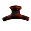 Pinza de Tiburón Grande Escarchada, Moderna y de Alta Gama, Pinza de Una Línea para la Parte Posterior de la Cabeza, Pinza para el Cabello Color Carey de Otoño e Invierno