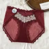 Bragas Sexy de Encaje Puro Estilo Europeo y Americano para Mujer, Bragas de Malla Jacquard Triángulo, Bragas Transparentes de Cintura Baja Caladas para Chica Joven