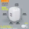Suministro directo de fábrica de cubos químicos apilables de HDPE engrosados, cubos para líquidos residuales de laboratorio, aptos para grabado láser, cubos de plástico para líquidos residuales