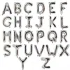 Empaque individual especial de 32 pulgadas número 0-9 película de aluminio letra A-Z globo de película de aluminio globo de letra de cumpleaños venta al por mayor