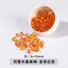 Contas de vidro cristal lapidado com furo horizontal em formato de gota d'água para brincos, colares, pulseiras e acessórios de joias feitos à mão DIY, atacado de fábrica