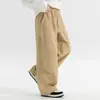 Pantalones de otoño para niño 2026 nuevo estilo pantalones cortavientos holgados para niño moda y estilo para niños mayores, pantalones de pierna curva resistentes al agua