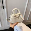 Mini Bolso para Mujer con Lazo, Nuevo Modelo 2026, Bolso Bowling Versátil, Bolso Cruzado al Hombro, Bolso para Labial