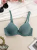 Sutiã de Camiseta Estilo Europeu e Americano Transfronteiriço Lingerie Lisa com Aro Alças Ajustáveis Sutiã Push-Up Sexy da Moda