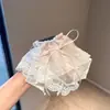 Pañuelo Cuadrado de Encaje Dulce Estilo Girly para el Cabello, Cuerda para el Cabello con Lazo Elegante, Suave Accesorio para el Cabello, Cuerda para el Cabello Bordada con Encaje