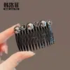 Peine para el Cabello con Perlas, Pasador, Pinza de Alto Nivel para Flequillo, Organizador de Cabello para la Frente, Pinza Lateral, Pasador, Accesorio para el Cabello
