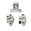 Suporte de fixação de eixo de luz linear em forma de losango vertical, suporte de haste redonda, SK SHF8 10 12, base de haste de suporte para cabide