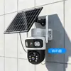 Cámara Solar de Bajo Consumo 4GAOV Monitor Exterior Doble Lente Vista Fácil Nube eseecloud