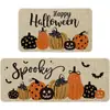 Tapete de Chão de Veludo Cristal Halloween Sala de Estar Quarto Decoração de Cozinha Absorção de Água Absorção de Óleo Tapete para Pés Fácil de Limpar Tapete de Chão