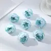 Flor Artificial de Peonía R 5cm para Boda, Decoración del Hogar Realista de Alta Gama, Arte Floral, Flor para Pasador DIY, Capullo de Flor Falso
