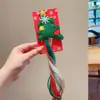 Peluca para Niña de Navidad 25th Accesorios para el Cabello Árbol de Navidad Alce Estrella de Cinco Puntas Alambre Dorado Trenza de Peluca Pasador