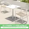 En Stock Sillas de Mimbre Artificial para Hotel de Alojamiento Rural al Aire Libre, Mesa y Sillas de Mimbre con Estructura de Aleación de Aluminio Resistentes a la Lluvia y al Sol para Balcón al Aire Libre