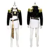 Fantasia Cosplay Infantil Personalizada K-Pop Preto Dourado do Grupo de Meninas Demon Slayer para Role Play de Personagem de Anime