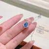 Collar de Plata de Ley S925 Yinchen con Piedra de Color Zircón Forma de Gota de Agua para Mujer, Diseño de Nicho de Moda con Incrustación de Zircón, Cadena para Clavícula, Artículo Popular de Internet