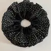 Super Hada Plegado Francés Malla Puntos Grandes Anillo Intestinal Doble Capa Tela Anillo para el Cabello Estilo Ballet Cola de Caballo Accesorios para el Cabello Cuerda para el Cabello