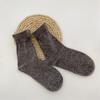 Calcetines de Invierno Transfronterizos Estilo Japonés Engrosados Cálidos Color Sólido Pelo de Conejo para Mujer Ins Delgados Rayados Volteables de Caña Media Lana Apilados
