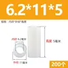 Plástico ABS Columna de Aislamiento Recta Pasante Manga de Tornillo Cilindro Hueco Nylon Espesor Aumentado Junta Arandela Columna Aislante Manga de Eje