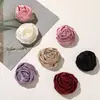 Estilo suave satén capullo de rosa tridimensional DIY vintage lujo ligero alta gama accesorios para vestidos broche materiales para accesorios de cabello