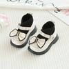 Zapatos de bebé de un año, zapatos de princesa de cuero para niña, zapatos de una sola capa para primavera y otoño, zapatos antideslizantes de suela suave para niña