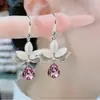 Pendientes Frescos y Compactos de Estilo Coreano, Versátiles para el Trayecto Diario, Pendientes de Lujo Ligero Calientes de Celebridades de Internet, Románticos y Elegantes de Estilo Francés