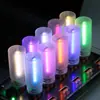 Botella de Vidrio Luz Nocturna USB LED Control Táctil Lámpara de Ambiente Lámpara de Mesita de Noche para Dormitorio Decoración de Escritorio Mate Protección para los Ojos